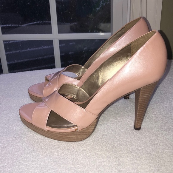 NEW! CARLOS ( Santana) Pink champagne Heels - Picture 3 of 8